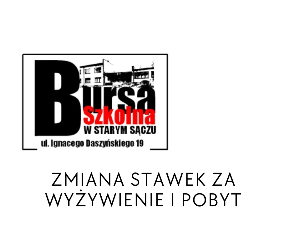 Zmiana stawek za wyżywienie i pobyt